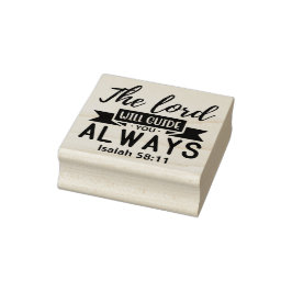 Christliche Religiosität der Herr wird dich immer  Gummistempel