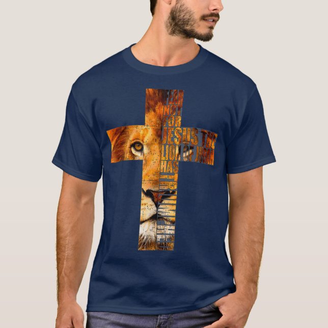 Christliche Religiosität, Jesus, der Löwe von Juda T-Shirt (Vorderseite)