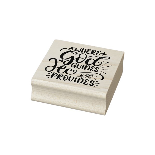 Christliche Religiosität, wo Gott führt Gummistempel (Stempel)