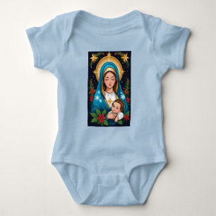 Christliche römisch-katholische Jungfrau Mary Weih Baby Strampler