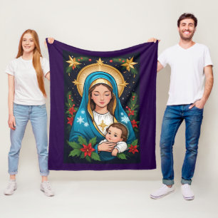 Christliche römisch-katholische Jungfrau Mary Weih Fleecedecke