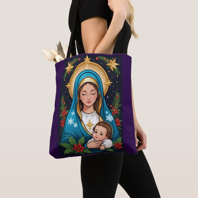 Christliche römisch-katholische Jungfrau Mary Weih Tasche (Von Nahem)