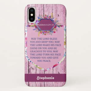 Christliche Rosa Blütenbibel Case-Mate iPhone Hülle