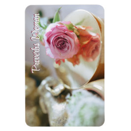 Christliche Rose und Sprichwörter Magnet
