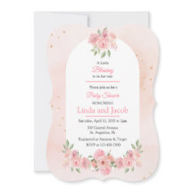 Christliche Rosen-Blumen-Baby-Mädchen-Shower-Einla