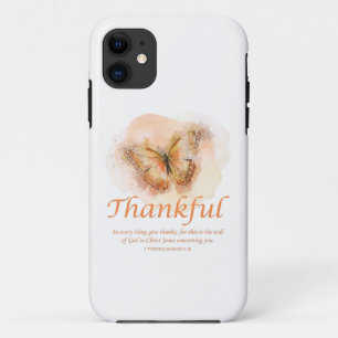 Christliche Schmetterlingsbibel für Frauen: dankba Case-Mate iPhone Hülle