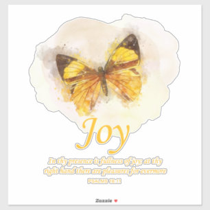 Christliche Schmetterlingsbibel für Frauen: Joy Aufkleber