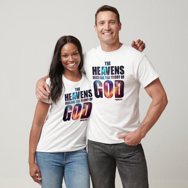 Christliche Schöpfungspalm 19:1 Himmlischer Deklar T-Shirt (Unisex)