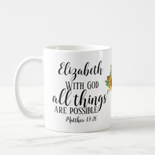 Christliche Schrift Alle Dinge sind möglich Kaffeetasse