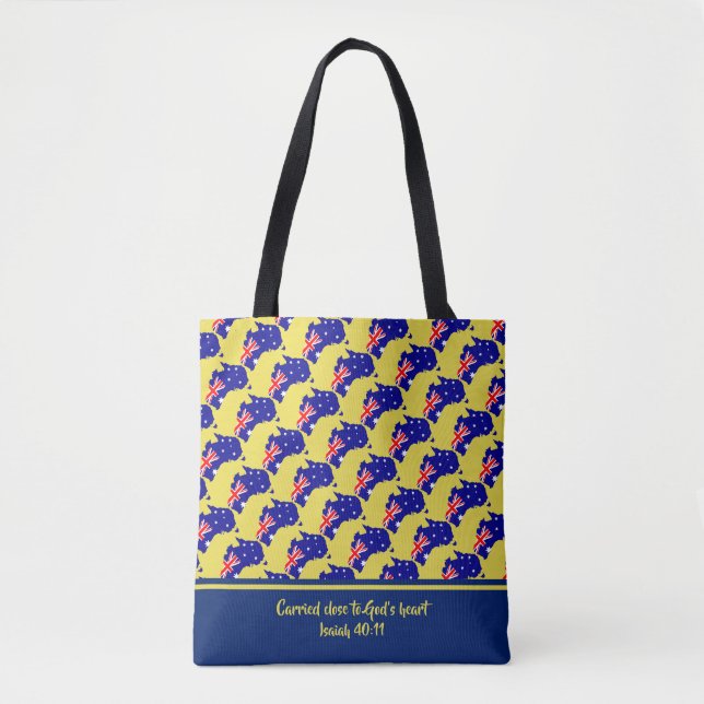 Christliche Schrift AUSTRALIA Isaiah YELLOW Tasche (Vorderseite)