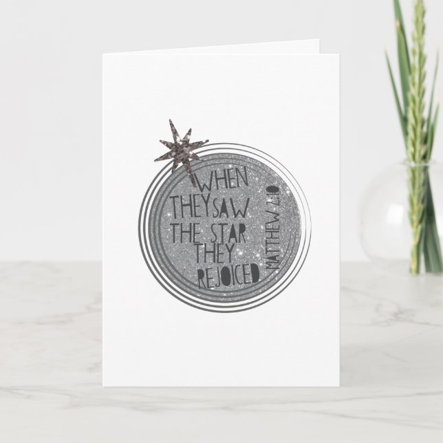 Christliche Schrift Feiertagskarte (Vorderseite)