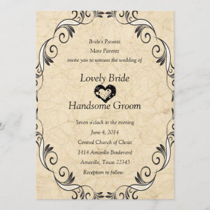 Christliche Schrift Hochzeitseinladung Einladung