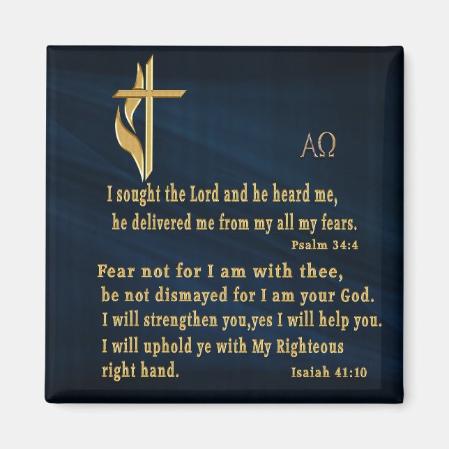 Christliche Schrift Magnet (Vorne)