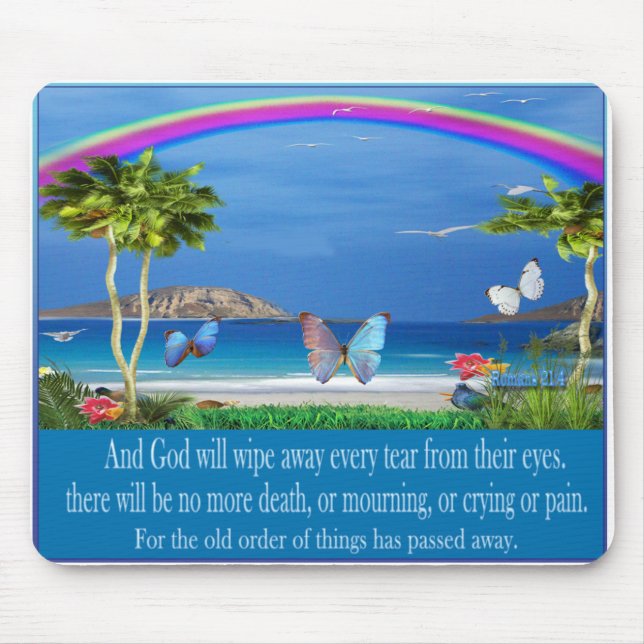 Christliche Schrift Mousepad (Vorne)