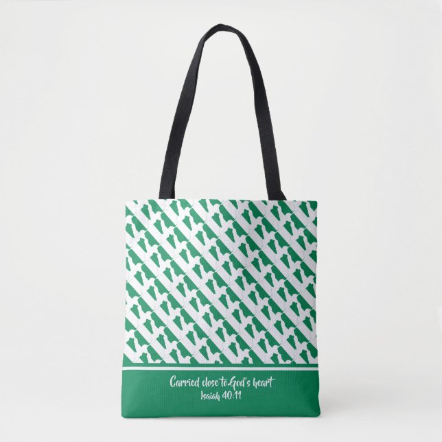 Christliche Schrift NIGERIA FLAG Isaiah Tasche (Vorderseite)