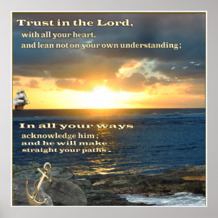 Christliche Schrift-Poster Poster