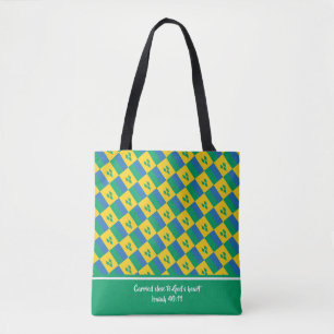 Christliche Schrift ST VINCENT FLAG Isaiah Tasche