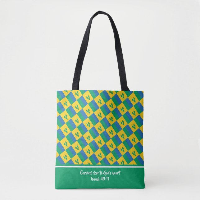 Christliche Schrift ST VINCENT FLAG Isaiah Tasche (Vorderseite)