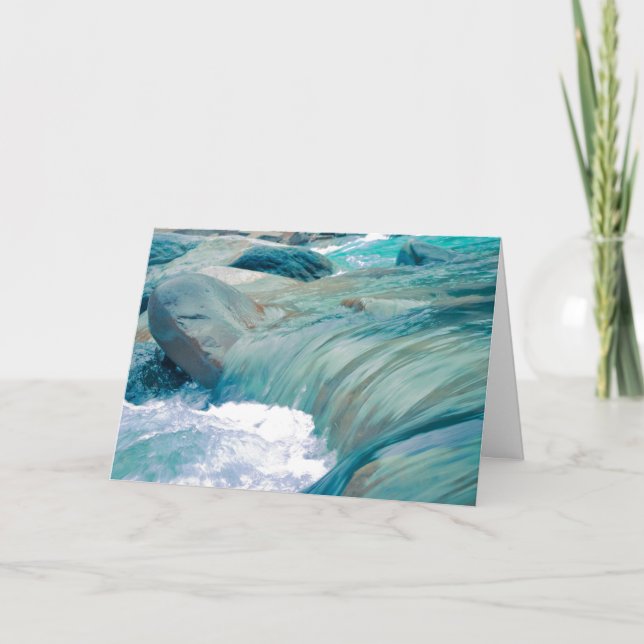 Christliche Schrift Sympathie Karte Blue River Wat (Vorderseite)