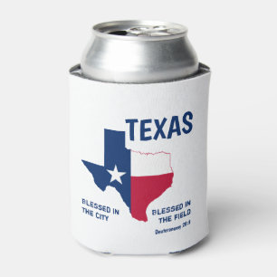 CHRISTLICHE Schrift TEXAS, gesegnet Monogramm Dosenkühler