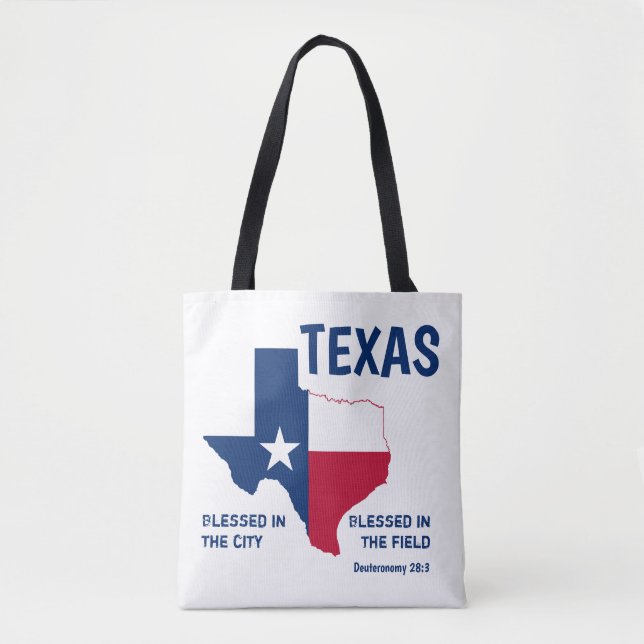 CHRISTLICHE Schrift TEXAS Monogram gesegnet Tasche (Vorderseite)