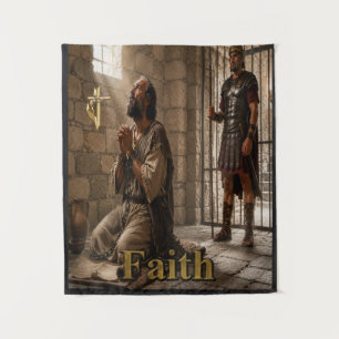 Christliche Schrift Wandteppich