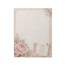 Christliche Schriftblumen-Notizblock