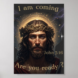 Christliche Schriften Johannes 3:16 Poster