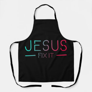 Christliche Schürze - Jesus repariert sie