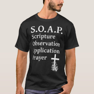 Christliche Seifen-Schrift-Beobachtungsanwendung P T-Shirt
