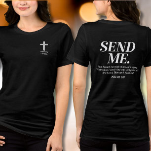 Christliche Senden Sie mir Isaiah 6:8 Kirchenname  Tri-Blend Shirt