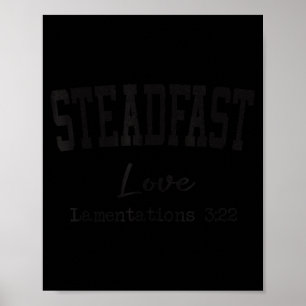 Christliche Shirts Frauen Männer Beständige Liebe Poster