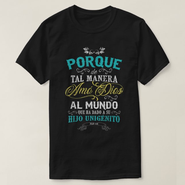 Christliche Shirts in Spanisch Camisetas sobre Jes (Design vorne)