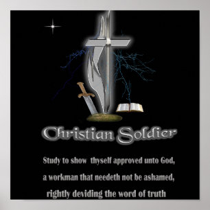 Christliche Soldatenartikel Poster