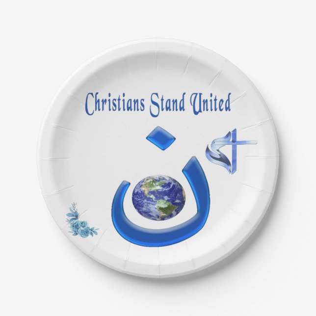 Christliche Solidarität Pappteller (Vorderseite)