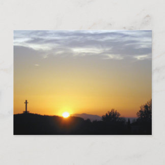 Christliche Sonnenaufgang-Postkarte Postkarte