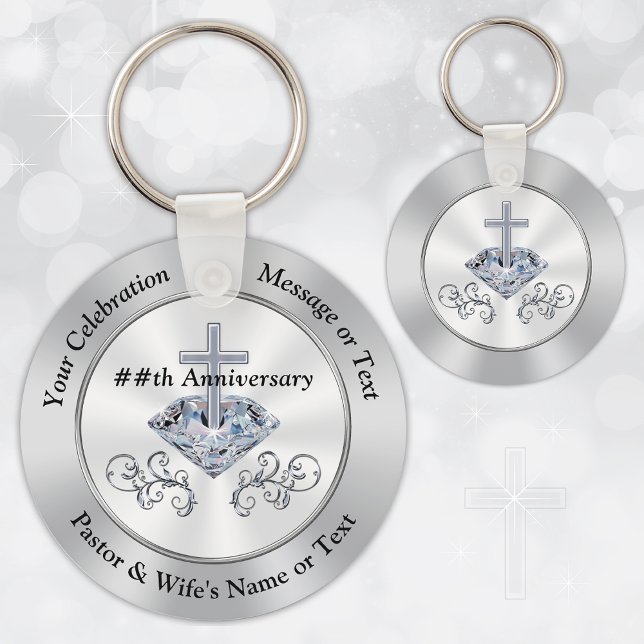 Christliche Souvenirideen für das Jubiläum der Kir Schlüsselanhänger (Church Party Favors / Christian Party Favors or Cheap Christian Gifts. Nice Church Anniversary Ideas)