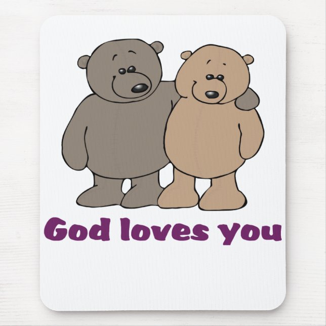 Christliche Sprichwort-Mausunterlage Mousepad (Vorne)