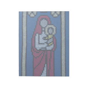 Christliche Stickerei Notizblock