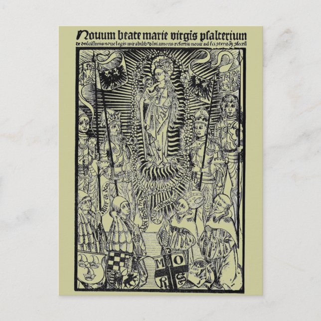 Christliche Symbole Postkarte (Vorderseite)