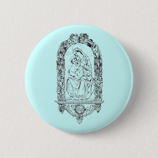 Christliche Symbole Schaltfläche Button (Vorderseite)