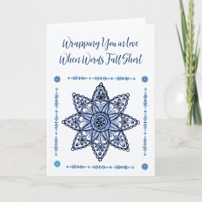 Christliche Sympathiekarte mit Blue Star Karte (Vorderseite)