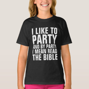 Christliche T - Shirt für Kinder, PARTY LESEN SIE