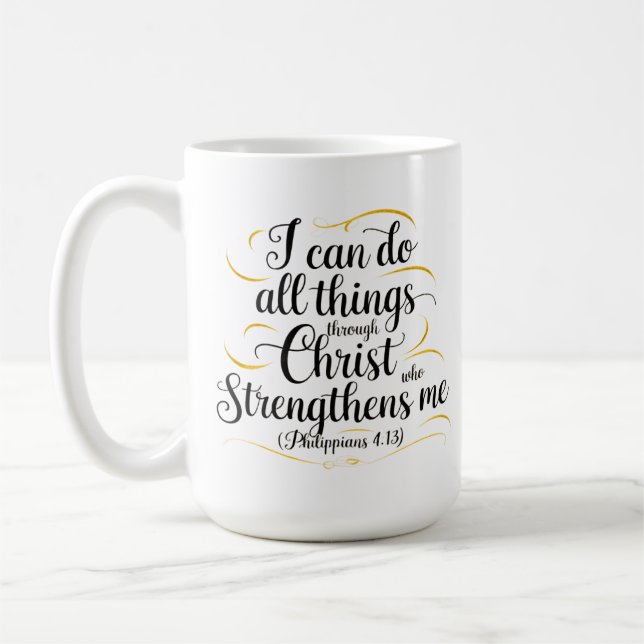 Christliche Tasse - ich kann alles tun - Philippin (Links)