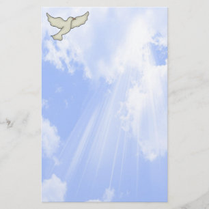 Christliche Taube stationär Briefpapier