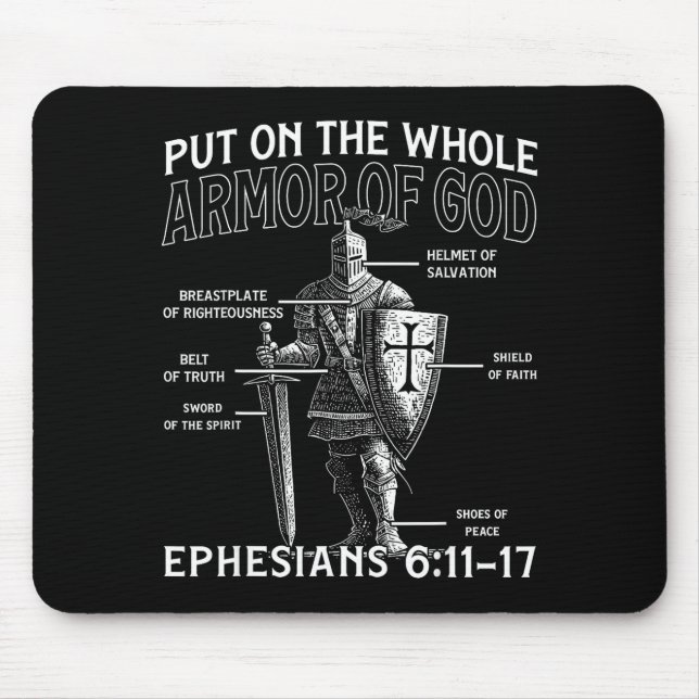 Christliche Tempelritter Mittelalterliche Ritterrü Mousepad (Vorne)