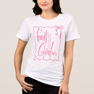 Christliche trendige Coquette aber gottrosa Bow Tri-Blend Shirt