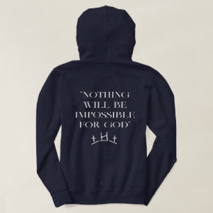 Christliche Verse Hoodie