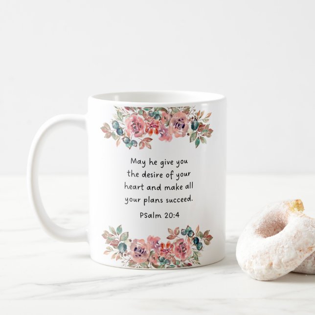 Christliche Verse Kaffeetasse (Mit Donut)