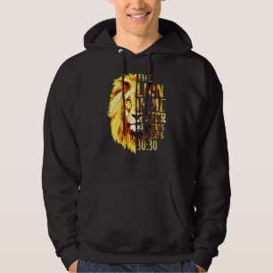 Christliche Verse Männer Vater Löwe von Juda Back  Hoodie
